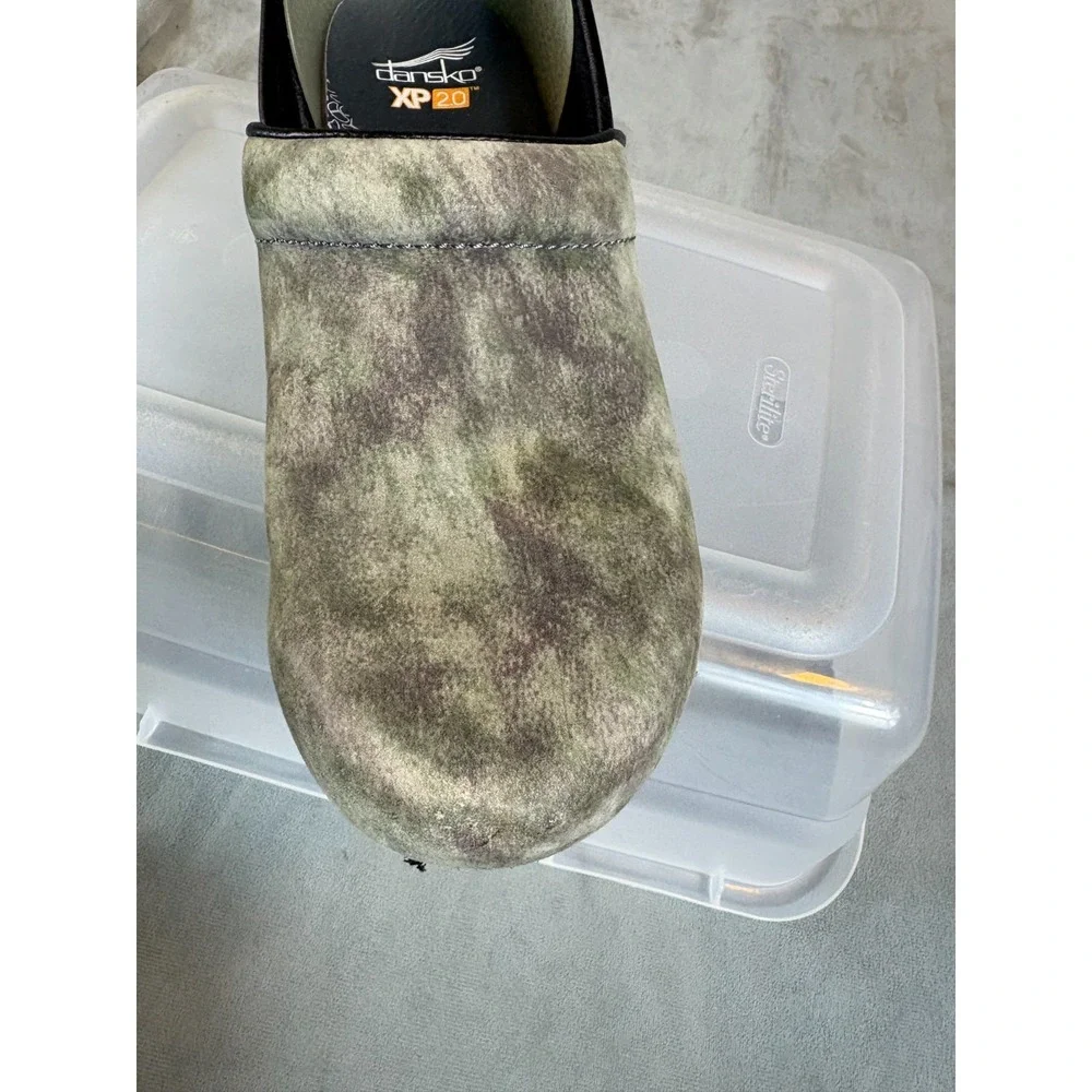 Dansko  XP 20 Professional Camo Clogs Women Suede Slip On Shoes Nurse  Sz 9 / 40 - Picture 14 of 16